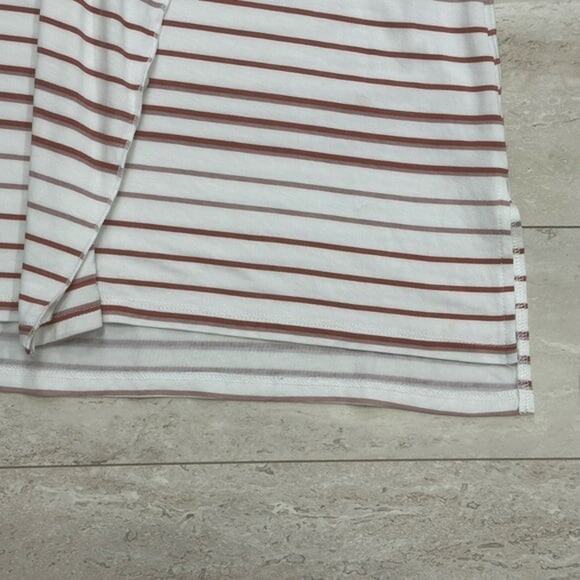 Donna Karan Striped Jersey Top - Picture 6 of 6